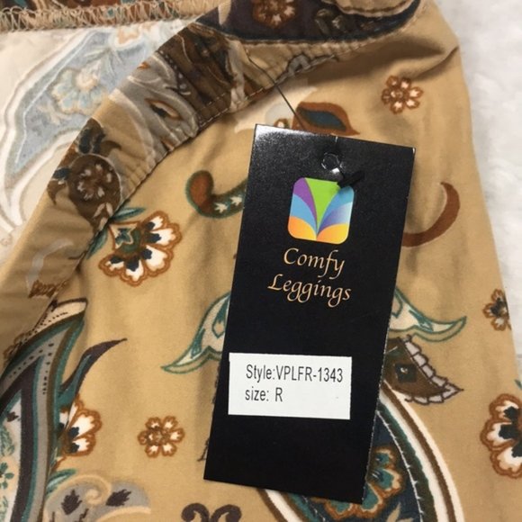 COMFY LEGGINGS Ultra Soft Printed Brushed Capri-Full Length - Picture 7 of 9